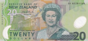 New Zealand, 20 Dollars, 2004, UNC, p187b
Queen Elizabeth II. Potrait