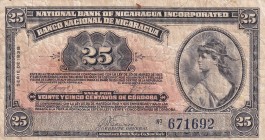 Nicaragua, 25 Centavos, 1938, VF, p88a