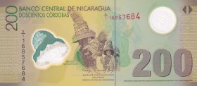 Nicaragua, 200 Cordobas, 2007, UNC, p205
Polymer plastics banknote