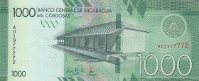 Nicaragua, 1.000 Cordobas, 2017, UNC, p215