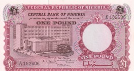 Nigeria, 1 Pound, 1967, UNC(-), p8