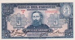 Paraguay, 5 Guaraníes, 1943, UNC, p179
