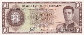 Paraguay, 50 Guaranies, 1952, UNC, p197b