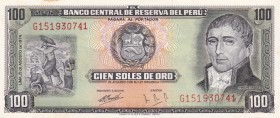 Peru, 100 Soles de Oro, 1974, UNC, p102c