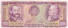 Peru, 1.000 Soles de Oro, 1961, XF(-), p108b