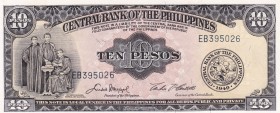 Philippines, 10 Pesos, 1949, UNC, p136e