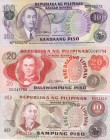 Philippines, 10-20-100 Piso, 1978, p161; p162; p164, (Total 3 banknotes)
10 Piso, 1978, p161d, AUNC; 20 Piso, 1978, p162a, UNC; 100 Piso, 1978, p164c...