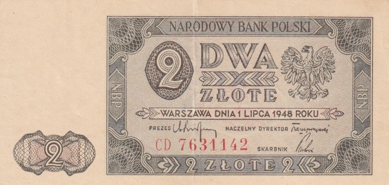 Poland, 2 Zlote, 1948, AUNC(-), p134