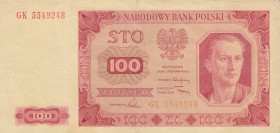 Poland, 100 Zlotych, 1948, VF(+), p139b