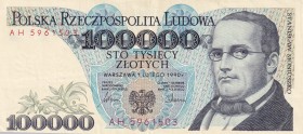 Poland, 100.000 Zlotych, 1990, XF(+), p154a