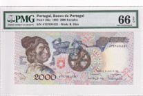 Portugal, 2.000 Escudos, 1992, UNC, p186c
PMG 66 EPQ