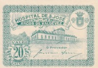 Portugal, 20 Centavos, 1920, UNC,
Hospital de S.Jose
