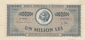 Romania, 1.000.000 Lei, 1947, VF, p60a