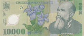 Romania, 10.000 Lei, 2000, VF, p112
Polymer plastics banknote