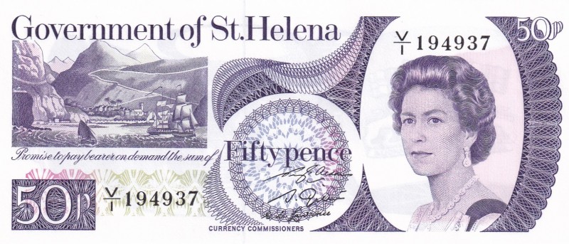 Saint Helena, 50 Pence, 1979, UNC, p5a