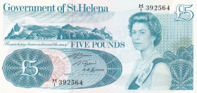 Saint Helena, 5 Pounds, 1981, UNC, p7b
Queen Elizabeth II. Potrait, Long type.