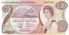 Saint Helena, 20 Pounds, 1986, UNC, p10a
Queen Elizabeth II. Potrait