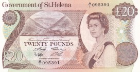 Saint Helena, 20 Pounds, 1986, UNC, p10a