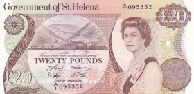 Saint Helena, 20 Pounds, 1986, UNC(-), p10a
Queen Elizabeth II. Potrait