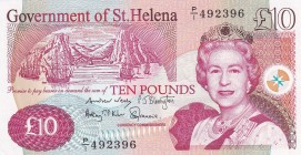Saint Helena, 10 Pounds, 2012, UNC, p12b
Queen Elizabeth II. Potrait