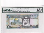 Saudi Arabia, 5 Riyals, 1983, UNC, p24c
PMG 65 EPQ, PMG information has errors.