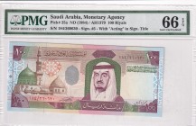 Saudi Arabia, 100 Riyals, 1984, UNC, p25a
PMG 66 EPQ