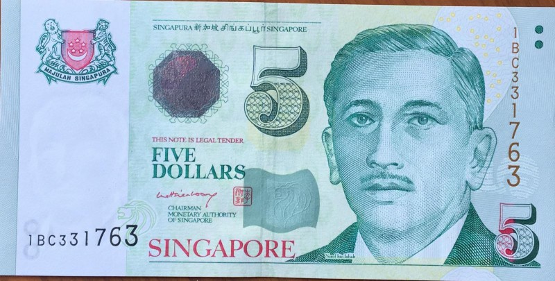 Singapore, 5 Dollars, 1999, UNC, p39