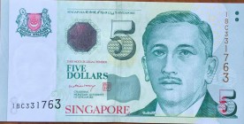 Singapore, 5 Dollars, 1999, UNC, p39