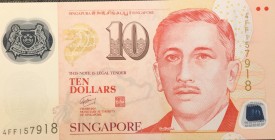 Singapore, 10 Dollars, 2015, UNC, p48f
Polymer plastics banknote