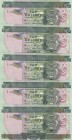 Solomon Islands, 2 Dollars, 2011, UNC, p25, (Total 5 consecutive banknotes)