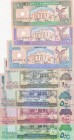 Somaliland, 5-10-50-100-500-1.000-5.000 Shillings, UNC, (Total 7 banknotes)
5 Shillings, 1994; 10 Shillings, 1994; 50 Shillings, 1996; 100 Shillings,...