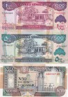Somaliland, 50-500-1.000 Shillings, UNC, (Total 3 banknotes)
50 Shillings, 1991; 500 Shillings, 2011, p6h; 1.000 Shillings, 2014, p20c