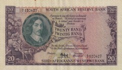 South Africa, 20 Rand, 1961, VF(+), p108a
Rare