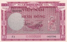 South Viet Nam, 10 Dông, 1955, UNC, p3a
