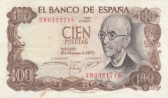 Spain, 100 Pesetas, 1970, VF, p152a