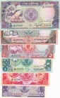 Sudan, 1987/1991, UNC, (Total 6 banknotes)
25 Piastres, 1987; 50 Piastres, 1987; 1 Pound, 1987; 5 Pounds, 1991; 10 Pounds, 1991; 20 Pounds, 1991