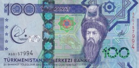 Turkmenistan, 100 Manat, 2017, UNC, pNew
Commemorative banknote