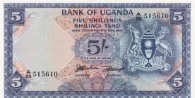 Uganda, 5 Shillings, 1966, UNC, p1