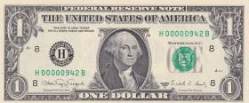 United States of America, 1 Dollar, 1988, UNC, p480b
Low Serial