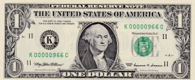 United States of America, 1 Dollar, 1999, UNC, p504
Low Serial