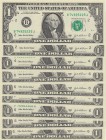 United States of America, 1 Dollar, 2003, p515b, (Total 9 banknotes)