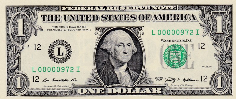 United States of America, 1 Dollar, 2009, UNC, p530
Low Serial