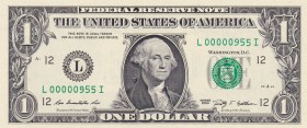United States of America, 1 Dollar, 2009, UNC, p530
Low Serial