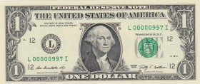 United States of America, 1 Dollar, 2009, UNC, p530
Low Serial