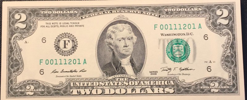 United States of America, 2 Dollars, 2009, UNC, p530A, (Total 79 banknotes)
Fro...