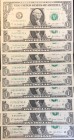 United States of America, 1 Dollar, 1977/1999/2003/2013, UNC, (Total 10 banknotes)
Radar and Repeater