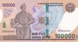 Uzbekistan, 100.000 Sum, 2019, UNC, pNew