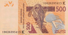 West African States, 500 Francs, 2012, UNC, p119A