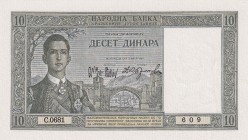 Yugoslavia, 10 Dinara, 1939, UNC, p35