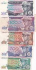 Zaire, 50-100-500-1.000-20.000 Zaires, 1988/1991, (Total 5 banknotes)
50 Zaires, 1988, UNC(-); 100 Zaires, 1988, AUNC; 500 Zaires, 1989, VF(+); 1.000...